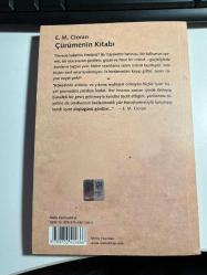 ÇÜRÜMENİN KİTABI - EMİL MİCHEL CİROAN - METİS YAYINLARI BEŞİNCİ BASIM 2016
