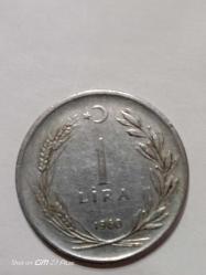 TÜRKİYE CUMHURİYETİ 1 LİRA 1960  ÇÇT