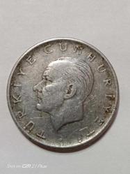 TÜRKİYE CUMHURİYETİ 1 LİRA 1960 ( TERS) T