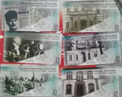 MUSTAFA KEMAL ATATÜRK 0 EURO SET FANTAZİ PARA SINIRLI BASIM