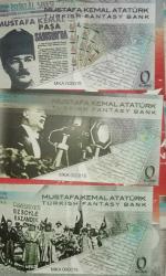 MUSTAFA KEMAL ATATÜRK 0 EURO SET FANTAZİ PARA SINIRLI BASIM