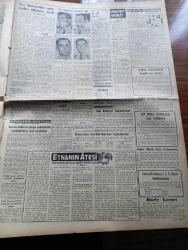 Vatan Gazetesi - 28 Ağustos 1956 - Suçlu Yazan Orhan Kemal Yazı Dizisi - Ahmet Emin Yalman Köşe Yazısı - Dört Korgeneral Orgeneral Oldu - Hamit Apaydın - Refik Kurtol - Muhalefet Dert Dinleme Gezileri Tertip Etti - Ankara'da Yunan Elçiliğine Hırsız Girme Hadisesinin Bir Tertip Olduğu Tahmin Ediliyor - Başvekil Adnan Menderes Muharrem Nuri Birgi İle Görüştü - İ.E.T.T. İçin 100 Otobüs Geliyor - Amerikalı Plastik Cerrahi Uzmanı Jacques W. Maliniac Geliyor - 30 Ağustos'ta Otobüs ve Tramvay Seferleri -  Gaziantep'te Açılacak Petrol Kuyusu İçin Sondaj Makinesi Geldi - Büyük Türk Zaferi Yazan Feridun Fazıl Tülbentçi Yazı Dizisi - Profesör Hilmi Ziya ülken Sosyoloji Kongresine Başkan Muavini Seçildi - Cimcimeler Çizgi Roman Charles Schulz - Ella Sinders Çizgi Roman Fred Fox - Sükuta Mahkum Filmi - Etna'nın Ateşi Yazan Henri Castillou Yazı Dizisi - Profesyonel Lig Maçlarının Tarihleri Dün Belli Oldu - Atatürk Kupası Boks Maçları - Fay Temizleme Tozu - Türkiye Atletizm Şampiyonası başlıyor