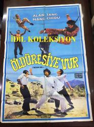 ÖLDÜRESİYE VUR, (THE IRON BULL) ÇİN KUNG FU DÖVÜŞ SİNEMA FİLM AFİŞİ / POSTERİ - BÜYÜK BOY - ORİJİNAL - 100 X 67 cm EBADINDA - Original Turkish Big Size Movie Poster - ALAN TANG, MANG CHIOU