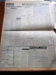 Vatan Gazetesi - 29 Mayıs 1954 - Bakanlar Kurulunda Amerikan Seyahati Görüşüldü - Başbakan Adnan Menderes İngiltere Büyükelçisini Kabul Ederek Müzakerede Bulundu - Habeşistan İmparatoru Haile Selasiye'nin Amerika'da Demeci - Çin Hindinde Komünist Komutanı Giap'ın Bir Demeci Yayınlandı - Ahmet Emin Yalman Köşe Yazısı - Fransa Yeniden 80 Bin Asker Topladı - Atom Enerjisinin Endüstriye Tatbiki - Beş Liralık Banknotların Toplatılması İçin Dava Açıldı - Denizde İsyan Yazan Herman Wouk Yazı Dizisi - Kız Talebisini İğfal Eden İmam Hilmi Toroş'un Sakalı Kesildi - Avrupa Savunma Topluluğu Andlaşması Yazan Abdullah Pulat Gözübüyük -  General Ali Fuat Cebesoy'un Siyasi Hatıraları Yazı Dizisi - Kukla Tiyatroları - Everest Fatihi Edmund Hillary Zatürreye Tutulmuş - Jigolo Yazan Daniel Harper Yazı Dizisi - Tokyo'da Yapılan Dünya Serbest Güreş Şampiyonası'ndan Resimler -  Türkiye İkinci Güzeli Ayfer Feray Puro Tuvalet Sabunu Kullanıyorum Diyor - Fenerbahçe Amatörleri Beyoğluspor'u 4 1 Yendi - Radyo