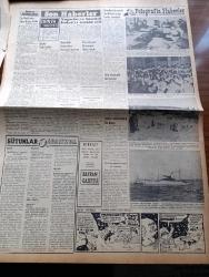 Vatan Gazetesi - 29 Mayıs 1954 - Bakanlar Kurulunda Amerikan Seyahati Görüşüldü - Başbakan Adnan Menderes İngiltere Büyükelçisini Kabul Ederek Müzakerede Bulundu - Habeşistan İmparatoru Haile Selasiye'nin Amerika'da Demeci - Çin Hindinde Komünist Komutanı Giap'ın Bir Demeci Yayınlandı - Ahmet Emin Yalman Köşe Yazısı - Fransa Yeniden 80 Bin Asker Topladı - Atom Enerjisinin Endüstriye Tatbiki - Beş Liralık Banknotların Toplatılması İçin Dava Açıldı - Denizde İsyan Yazan Herman Wouk Yazı Dizisi - Kız Talebisini İğfal Eden İmam Hilmi Toroş'un Sakalı Kesildi - Avrupa Savunma Topluluğu Andlaşması Yazan Abdullah Pulat Gözübüyük -  General Ali Fuat Cebesoy'un Siyasi Hatıraları Yazı Dizisi - Kukla Tiyatroları - Everest Fatihi Edmund Hillary Zatürreye Tutulmuş - Jigolo Yazan Daniel Harper Yazı Dizisi - Tokyo'da Yapılan Dünya Serbest Güreş Şampiyonası'ndan Resimler -  Türkiye İkinci Güzeli Ayfer Feray Puro Tuvalet Sabunu Kullanıyorum Diyor - Fenerbahçe Amatörleri Beyoğluspor'u 4 1 Yendi - Radyo