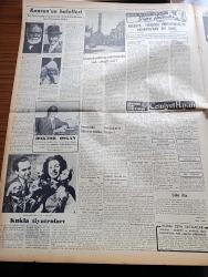 Vatan Gazetesi - 29 Mayıs 1954 - Bakanlar Kurulunda Amerikan Seyahati Görüşüldü - Başbakan Adnan Menderes İngiltere Büyükelçisini Kabul Ederek Müzakerede Bulundu - Habeşistan İmparatoru Haile Selasiye'nin Amerika'da Demeci - Çin Hindinde Komünist Komutanı Giap'ın Bir Demeci Yayınlandı - Ahmet Emin Yalman Köşe Yazısı - Fransa Yeniden 80 Bin Asker Topladı - Atom Enerjisinin Endüstriye Tatbiki - Beş Liralık Banknotların Toplatılması İçin Dava Açıldı - Denizde İsyan Yazan Herman Wouk Yazı Dizisi - Kız Talebisini İğfal Eden İmam Hilmi Toroş'un Sakalı Kesildi - Avrupa Savunma Topluluğu Andlaşması Yazan Abdullah Pulat Gözübüyük -  General Ali Fuat Cebesoy'un Siyasi Hatıraları Yazı Dizisi - Kukla Tiyatroları - Everest Fatihi Edmund Hillary Zatürreye Tutulmuş - Jigolo Yazan Daniel Harper Yazı Dizisi - Tokyo'da Yapılan Dünya Serbest Güreş Şampiyonası'ndan Resimler -  Türkiye İkinci Güzeli Ayfer Feray Puro Tuvalet Sabunu Kullanıyorum Diyor - Fenerbahçe Amatörleri Beyoğluspor'u 4 1 Yendi - Radyo