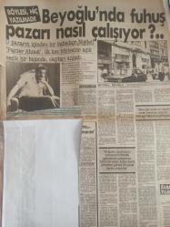 Sabah Yıldızı Haftalık Magazin Gazetesi - 11 Haziran 1987 - Kadir İnanır'ın foyası ortaya çıktı - Paravan Aşk - Sibel Turnagöl - Kadir İnanır - Canan Özbek - Türkan Şoray koynunda yılan besliyor - Atıf Yılmaz - Fatoş Sezer - Çıldıran Göğüsler - Leyla Önder - Nihal Arda - Böylesi, hiç yazılmadı - Beyoğlu'nda fuhuş pazarı nasıl çalışıyor? - ''Beyoğlu'ndaki en büyük kadın satıcıları, otelciler, taksi şoförleri ve kuaförlerdir'' fotoğraf ve haberi - Gazete Tam Değildir Sadece 2 Sayfası Mevcuttur