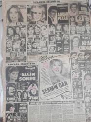 Şey Haftalık Aktüalite Sinema Tiyatro Müzik ve Magazin Gazetesi - Türkan Şoray'ın son çırpınışı - Beymen Kıyafet Reklamı - İstanbul Eğleniyor - Gönül Yazar - Canan Somay - Adnan Pekak - Akın Uğurlu - Nihal Köknar - Elçin Soner - Sermin Can - Safiye Filiz - Gönül Tansel - Gördük Duyduk Yazdık fotoğraf ve haberi - Gazete tam değildir sadece 2 sayfası mevcuttur