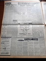 Vatan Gazetesi - 7 Haziran 1954 - Mareşal Tito Üçlü İttifak Sulhu Sağlamlaştıracak Dedi - New York'tan Ayrılan Adnan Menderes Bugün Atina'da Olacak - Galata Köprüsünün Tamirine Dün Gece Başlandı - İbrahim Karabacak Başpehlivan Oldu - Yeni İstanbul Emniyet Müdürü Alaeddin Eriş Geldi - Doğu Berlin'de Büyük Nümayişler Oldu - Denizde İsyan Yazan Herman Wouk Yazı Dizisi - Fotoğraflarla Haberler - Stalin'in Bir Mektubu - General Ali Fuat Cebesoy'un Siyasi Hatıraları Yazı Dizisi - Las Vegas'ın Türkü Hayrullah Kefoğlu Hikayesini Anlatıyor - Beşiktaş Beykoz'u 2 1 Mağlup Etti - Adana Demirspor Türkiye Futbol Birincisi Oldu - Bu Yerin Ötesinde Yazan Cronin - Sihirli Bir Sinema Doğuyor - Erkek kıyafetleri Değiştirilecek Mi - Pan American - Puro Tuvalet Sabunu - Belgin Doruk - Bulmaca - Derman Ağrı Kesici - Ankara İstanbul İzmir Radyosu Programı - Odeon Mağazaları - Türkiye Kredi Bankası - Çapamarka -