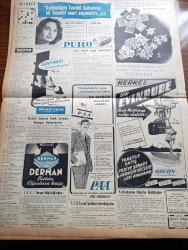 Vatan Gazetesi - 7 Haziran 1954 - Mareşal Tito Üçlü İttifak Sulhu Sağlamlaştıracak Dedi - New York'tan Ayrılan Adnan Menderes Bugün Atina'da Olacak - Galata Köprüsünün Tamirine Dün Gece Başlandı - İbrahim Karabacak Başpehlivan Oldu - Yeni İstanbul Emniyet Müdürü Alaeddin Eriş Geldi - Doğu Berlin'de Büyük Nümayişler Oldu - Denizde İsyan Yazan Herman Wouk Yazı Dizisi - Fotoğraflarla Haberler - Stalin'in Bir Mektubu - General Ali Fuat Cebesoy'un Siyasi Hatıraları Yazı Dizisi - Las Vegas'ın Türkü Hayrullah Kefoğlu Hikayesini Anlatıyor - Beşiktaş Beykoz'u 2 1 Mağlup Etti - Adana Demirspor Türkiye Futbol Birincisi Oldu - Bu Yerin Ötesinde Yazan Cronin - Sihirli Bir Sinema Doğuyor - Erkek kıyafetleri Değiştirilecek Mi - Pan American - Puro Tuvalet Sabunu - Belgin Doruk - Bulmaca - Derman Ağrı Kesici - Ankara İstanbul İzmir Radyosu Programı - Odeon Mağazaları - Türkiye Kredi Bankası - Çapamarka -