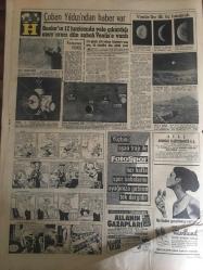 HÜRRİYET GAZETESİ 19 EKİM 1967 YIL :20 SAYI :6996---Sovyet Uzay Aracı Dün Çoban Yıldızı Venüs e İndi ---Yeni Fabrikalar Kurulacak --Göztepe :0 Anvers : 0--Evlerinden kaçan iki genç  kadın emniyette buluştu ---Marmara ,kaçakçıların alış -veriş yeri oldu ---Avusturalya  ya ilk Türk işçi kafilesi  yılbaşında gidecek ---NATO için Almanya da 40 santim alçalan  tank yapıldı ---Rus  casus  kraliçe  Elizabeth in  kaldığı  otelde  yatak odası konuşmalarını  bile dinlemiş --Hollanda da bir firma  eski traktörleri boyayıp  Türk işçilerine satmış --Hollanda da 1 milyar liraya yeni bir  hava limanı yapıldı ---Edirnespor Rus  asıllı bir futbolcu  transfer  edecek --Eskişehir spor un  moral  maçı ---Sakarya Spor da oynayan  iki Brezilyalı  Türkçe  öğrendi ---Türkiye Atletizm Şampiyonası  Yarın  Antalya da Başlıyor ---Çoban Yıldız 'ından haber  var --