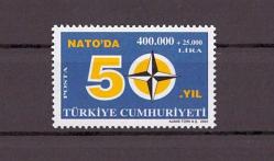 2002 NATO'da 50.Yıl Mnh Lüks Tam Seri Pul