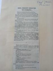26 Haziran 1982 - Şike, Rüşvet Cezayir ve Avrupa... - Bir Türk takımı, kazara böyle bir çirkinliğin içinde bulunsaydı, yahut şüpheli bir durum yaratsaydı, hep beraber seyrederdik yaygarayı... - Gazete haberi - Tek Yaprak Arkalı Önlüdür