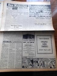 Vatan Gazetesi - 12 Temmuz 1954 - Yeni Dostumuz Kanada Yazan Ahmet Emin Yalman Köşe Yazısı - Tarsus Vapuru Charleston'da Tezahüratla Karşılandı - Cankurtaran'da Bir Fırından Alınan Ekmeğin İçinden Böcek Çıktı - Ortadoğu Elçilerimiz Bugün Toplanıyorlar - Büyük Bir Döviz Kaçakçılığı Tahkikatı Yapılıyor - Tramvay Hatlarının Kalkması Muhtemel - Türkiye Dışişleri Bakanı Fuat Köprülü Yugoslavya'ya Gidecek - Başbakan Adnan Menderes Sarıyar Barajını Gezdi - Denizde İsyan Yazan Herman Wouk Yazı Dizisi - İstanbul Metrosu Sondaj Çalışmaları Başlıyor - Cumhurbaşkanı Celal Bayar Atatürk Kız Lisesi Mezunları Arasında - General Ali Fuat Cebesoy'un Siyasi Hatıraları Yazı Dizisi - Bu Yerin Ötesinde Yazan Cronin Yazı Dizisi - Cemiyet Hayatı - Ankara Atletizm Bayramı - Av Hayvanları Azalıyor - İzmir'de de Gece Maçları Yapılacak - Müttefik Kuvvetler Avrupa Başkomutanı Gruenther Rusya Savaş Gücünü Arttırıyor Dedi - Çapamarka - Apollo Sirki - Doğubank - Makine Kimya Endüstrisi Kurumu - Ziraat Bankası