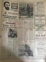 HÜRRİYET GAZETESİ 7 TEMMUZ 1968 YIL :21 SAYI :7253---Frankfurt ta bir Alman ın balkondan ateş yağmuruna tuttuğu 3 Türk ten biri öldü biri kötürüm kaldı --Sahte diploma ile terhis  belgesi satan dolandırıcı  tutuldu ---Blaıberg  in durumu yine  ağırlaştı ---Falcı Rose Stoler e göre Dünya karışacak ---Bademcikleri  ameliyatla alma yerine kurutma usulü keşfedildi ---Eskişehir Vefalı Zeki nin peşinde ---Hollandalı Hertog birinci geldi --329 Millik heyecan fırtınası için 8 tekne  yelken basacak ---Selim :Paralar suyunu çekti --Bir  Türk işçi ailesi  Alman hududunda  dayak yedi --İki sendikanın  yetkisi hakkında  tespit  yapılacak ---Yüksel Teknik Okulda İşgal Kalkıyor ---Sevdiği kızın nişanlısını  öldürdü --Tüp içinde  canlı varlık :Tıp zayıf bünyeli  kalbi kadınları da anne olmak mutluluğuna  kavuşturmak üzere ---Galatasaray ın Yugoslav  antrenörü Kaloperoviç 9 bin lira maaş alacak --- Che Guevara nın Günlüğü ------