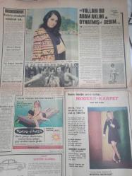 Son Haftalık Magazin ve Siyasi Aktüalite Gazetesi - 25 Mayıs 1968 - Şampiyon Fenerbahçe - İkarus Gezegeni Dünya'ya Çarpacak - Güzeller deniz mevsimini açtı - Zuhal Aktan - Şule Ekşigil - Mine Hanzade - Kaleci Özcan ağladı - İzmir sebze ve meyve hali tamamen yandı - Soğuk Gece fotoromanı - Emine Bacıya Göre - Kabus Kasabası - İki Ruhlu Kadın fotoromanı - Amerikalı genç kız elinden kaçırdığı Türk sevgilisini arıyor - Asil bir İngiliz ailesinin kızı olan Veronique soyunup dökündü - Modern Halı Reklamı - Türkan Şoray - ''Vallahi Bu Adam Aklını Oynatmış'' dedim - Kızlarla arkadaşlık edebilmek için - Anne olmayı ister misiniz? - Mesut bir yuva kurmak fotoğraf ve haberi - Gazete Tam Değildir Sadece 4 Sayfası Mevcuttur