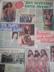 Haftanın Sesi Haftalık Aktüalite Sinema Tiyatro Müzik ve Magazin Dergisi - 17 Nisan 1987 - Sayı:16 - Ahu Tuğba'nın başında bir felaket daha - Azrail Yokladı - Esrarengiz Kapışma Kanlı Noktalandı - Kendi acısını unuttu annesi için ağlıyor - Hakan Kalkavan - Esengül - yeşim Soydan - Boğaziçi, ayak bacak fabrikası - Handan, Emel, Candan - Havva Kopan - Cihan Ünal - Türkan Şoray - İşte, olaylı oturak alemi - Müjde Ar - Sezen Aksu - Hülya Koçyiğit - ''Ben seyircinin karısı mıyım?'' fotoğraf ve haberi - Gazete tam değildir sadece 2 sayfası mevcuttur