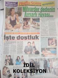 Hafta Sonu Haftalık Aktüalite Sinema Tiyatro Müzik ve Magazin Gazetesi - 31 Mayıs 1991 - Milyarder dedenin Hülya Avşar'lı rüyası - Ataman Fedal - Güzellere pek düşkün - Oya Aydoğan - Hülya Işıl - Leyla Somer - Ahmet Selçuk İlkan - Bulut Aras - Ferdi Tayfur - Ünlüler Deniz Akbulut için el ele - İşte dostluk - Doğuştan peçeli - Söz uçar görüntü kalır - Elif Kramer - Esin Yücel - Vantilatörü kim koydu - Gönül Ülkü - Gazanfer Özcan - Deniz Pulaş - Kadir İnanır'ın ilk nişanı - Türk kızı favori - Türkan Şoray - Cemal Reşit Rey - Türkan Şoray Evine Hasret - Sultan'ın hızlı günleri fotoğraf ve haberi - Gazete tam değildir sadece 2 sayfası mevcuttur - İdil Koleksiyon