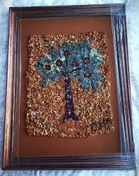 HAYAT AĞACI MOZAİK DOĞAL TAŞ TABLO