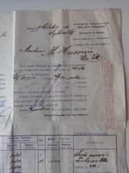 1931 MEMALİKİ ŞARKIYE FRANSIZ BANKASI BÜYÜK BOY EVRAK...