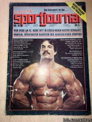 ATHLETİK - SPORTJOURNAL / NR.36 / ALMANCA DERGİ (SERGIO OLIVA / MR BAYERN 1977 / ARNOLD SCHWARZENEGGER / MR OLYMPİA / MR. UNİVERSIM ED CORNEY /  / ) HAFİF YIPRANMALARI MEVCUT