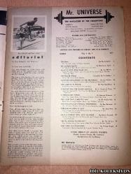 MR. UNİVERSE : THE MAGAZİNE OF THE CHAMPİONS / MARCH 1957 / ENRİCO TOMAS / RAY SCHAEFER / CHARLES A. SMİTH / JOE WEİDER / ABE GOLDBERG / DR. FREDERİCK TİLNEY / GEORGE EİFERMAN / BİLL McCORMİCK / BARTON HORVATH / WEİDER PUPİLS)