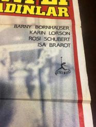 TATLI KADINLAR, ORİJİNAL SİNEMA FİLM AFİŞİ / POSTERİ - 1970'LER - BÜYÜK BOY - ORİJİNAL - 100 X 68 cm EBADINDA - Original Turkish Big Size Movie Poster - Barny Bornhauser, Karn Lorson, Rosi Schubert, Isa Brarot, İRFAN FİLM