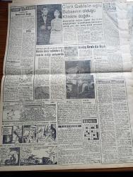 Vatan Gazetesi - 30 Mart 1961 - Profesör Doktor Yavuz Abadan Köşe Yazısı - Devlet Başkanı Cemal Gürsel Dün 147'ler Heyetini Kabul Etti - Vali Ve Belediye Reisi Refik Tulga Kuyruklardan Mektup Aldı - Ulaştırma Bakanı Orhan Mersinli'nin Açıklaması - Radyolarda Her Parti 10 Dakika Konuşacak - İçişleri Bakanı Nasır Zeytinoğlu Diyarbakır'da - Elizabeth Taylor Hollywood'a Döndü - Hacettepe Hastanesi Dün Yeniden Hizmete Girdi - Aziz Nesin'in Romanı Kağnı Gölgesindeki İt Yazı Dizisi - Bazı Semtler İçin Dolmuş Tarifesi Tesbit Edildi - Ayla Erduran Ve Francesco Mander - SEATO Laos'ta  Barışçı Gayretler Boşa Çıkarsa Müdahaleye Kararlı - İtalya'da Grevler Genişliyor - Oktay Akbal Köşe Yazısı - Amerika'daki Şahsiyetli Türk Tankut Akalın - Clark Gable'in Oğlu Babasının Öldüğü Klinikte Doğdu - Taş Devri Çizen Mıstık - Stiv Roper Çizgi Roman - Ton Ton Agah Çizgi Roman Sade Yalçın - Fenerbahçe AEK Berabere Kaldı - Modaspor Kulübünün Arazisi Beden Terbiyesine Verildi - İstanbul Kız Lisesi Şampiyon