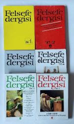 FELSEFE DERGİSİ İki/Üç Ayda Bir Çıkar, 1986 - 1989, Sayı: 86/1, 87/2, 87/3, 87/4, 88/3, 89/1 [6 ADET]