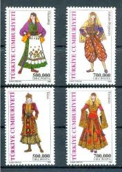 2003 TÜRK KADIN KIYAFETLERİ MNH TAM SERİ, EKSİKSİZ PULLAR.