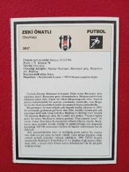 Sporcu Kart - Beşiktaş, Zeki Önatlı - Gelişim Spor - 17.5x12.5 cm