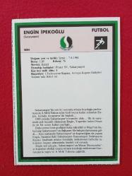 Sporcu Kart - Sakaryaspor, Engin İpekoğlu - Gelişim Spor - 17.5x12.5 cm
