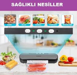 Küchen Pratic VS6910 Ev Tipi Elektrikli Vakum Makinesi - 10 Adet Vakum Poşeti Hediye