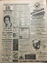 HÜRRİYET GAZETESİ  15 Eylül 1967 YIL :6962---Bir otobüs devrildi 12 ölü ,38 yaralı var ---Üç çocuk babası Ahmet Bilgin evvelce  balayına çıktığımız için artık niyetimiz yok dedi ---Kıbrıs Dışişleri Bakanı Son Söz Bizim Dedi ---Romanya ile  daha sıkı işbirliği yapacağız ----Devam eden su sıkıntısından sonra Eskişehir de elektrikler  de kesildi --Gürsel in kabrinde iki ayrı tören yapıldı --Vietnam harbi bir milyon Amerika ya iş sağladı ---İzmir Fuar Göl Gazinosunda :Saime Sinan---Beşiktaş ın gelmesine  lüzum kalmadı --Amatör  Futbol Takımımız Bugün Fransa İle Oynuyor ---Çok kıymetli sanatkar : Ziya Taşkent ---Batılı mankenlerin  Moskova da ki defilesinde  :Rus halkı  ahh ohh çekmekten bir hal oldu ---Menderes ,Zorlu ve Polatkan ın  Naaşları  Ailelerine  Teslim Edilecek ---Fuarda  eğlenip  para vermeyen belediye reisini dansözlerin odasına hapsettiler ---