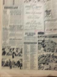 HÜRRİYET GAZETESİ  14 EYLÜL 1967 YIL :20 SAYI :6991-Magirus otobüs reklamı tam sayfa,Ünver sanayi Tesisleri,Sirkeci,Harem vapuru--Kollias ,Türkiye den  Anlayış Bekliyormuş ---Yakında Balık Sosisi Yiyeceğiz ---Demirel Bükreş te Tezahüratla Karşılandı ---Bakandan kaçan doktorlar  müsteşara  yakalandı --15 Yaşındaki  sakanın arabasında kaçak 14 tabanca ele geçti ---Gürsel Bugün Anılacak ----Ünlü komik Jerry Lewis profesör oldu ---Tek kollu  turisti  gırtlağına bıçakları  dayayıp soydular ---Papa Ameliyat Olacak --Rapid :1 Beşiktaş :0 ---Ağır sıklette İsmail Topçam şampiyon --Gönenli Hasta Olunca Kazandığı Kupaları Oğlu Aldı ---Vedat Çinicioğlu  Kütahyaspor Başkanı oldu  ---Romanya ile karşılaşacak  olan Ümit Milli Takımı  tespit edildi --Tunus ile 1-1 Berabere Kaldık ---Almanya da 7 Nesildir Türk Kalan Hermann  Ali Ailesi Var --Şerif Muhittin  Targan  Vefat Etti ---Bayar :Dernek kurulabilir --