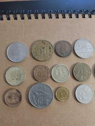15 adet yabancı madeni para