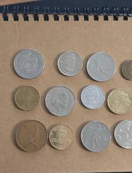 15 adet yabancı madeni para