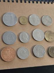 15 adet yabancı madeni para