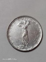 TÜRKİYE CUMHURİYETİ 25 KURUŞ 1977 (  DÜZ ) ÇÇT