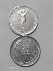 TÜRKİYE CUMHURİYETİ 25 KURUŞ 1977 ( TERS DÜZ TAKİM) ÇÇT