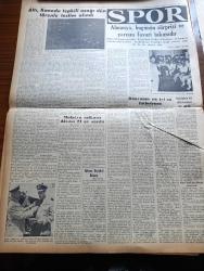 Vatan Gazetesi - 19 Temmuz 1954 - Ahmet Emin Yalman Köşe Yazısı - Cenevre'de Gergin Hava Biraz Azaldı - Altı Kanada Tepkili Uçağı Dün Törenle Teslim Alındı - Malatya Suikasti Davası 21 Ay Sürdü - Vatan Gazetesi Başyazarı Ahmet Emin Yalman'a Yapılan Suikastin Davası - Lübnan Dışişleri Bakanı Alfred Nakkaş Memleketimize Gelecek - Milli Eğitim Bakanı Celal Yardımcı'nı  Verdiği Beyanat - Denizde İsyan Yazan Herman Wouk Yazı Dizisi - Unkapanı Köprüsü De Bozuldu - Seçmen Kütükleri Ay Sonuna Kadar Tamamlanacak - McCarthy Hitler'e Benzetildi - İran Rus Notasına Sert Cevap Verdi - Türk Devriyeleri Suriye Topraklarına Girmiş - General Ali Fuat Cebesoy'un Siyasi Hatıraları Yazı Dizisi - Avrupalı Kralların Aylıkları - Tarsus Vapuru Yolcuları Havana'da Güzel Vakit Geçirdiler - Bu Yerin Ötesinde Yazan Cronin Yazı Dizisi - Uçan Otomobil İcad Edildi - Almanya Bugünün Sürprizi Ve Yarının Favori Takımıdır - Dünyanın En İyi On Futbolcusu - Yüzücü Doğan Şahin Yeni Türkiye Rekoru Kırdı - Fenerbahçe