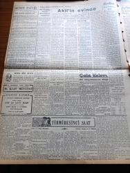 Vatan Gazetesi - 19 Mayıs 1950 - Atatürk'ün Samsun'a Ayak Basmasının 31. Yıldönümü - 19 Mayıs Bayramı - Demokrat Parti'nin Neşrettiği Beyanname - Celal Bayar Cumhurbaşkanlığına Getirilecek - Ahmet Emin Yalman Köşe Yazısı - Af Basın Ve Orman Kanunları Ele Alınıyor - Haşim İşcan Hakkında Tahkikat - Akif'in Evinde Yazan Neyzen Tevfik - Geçmişte Bugün Milli İhtilalin Başladığı Gün Yazan Feridun Fazıl Tülbentçi Yazı Dizisi - Montecarlo Radyosunun Saat Ayarı - Doğu Almanya'da Kurulan Ordu - Halil Özyörük Ve Baha Koldaş Demokrat Parti'ye Kaydolundu - Resimlerle Hadiseler - Kızıl Papaz Helwet Johnson Yumurta Ve Taş Yağmuruna Tutuldu - Kanuni Sultan Süleyman Yazan Feridun Fazıl Tülbentçi Yazı Dizisi - Satılık Emlak İlanı - Kağıtspor Sümerspor'u 4 1 Yendi - Yabancı Basında Demokratik Seçimlerin Manası Üzerine Yazılar - Perihan Altındağ Sözeri'nin Yeni Çıkan Plağı - Şükrü Tunar - Deflavin Bütün Haşaratı Yok Eder - İstanbul Ankara Radyosu Programı