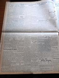 Vatan Gazetesi - 19 Mayıs 1950 - Atatürk'ün Samsun'a Ayak Basmasının 31. Yıldönümü - 19 Mayıs Bayramı - Demokrat Parti'nin Neşrettiği Beyanname - Celal Bayar Cumhurbaşkanlığına Getirilecek - Ahmet Emin Yalman Köşe Yazısı - Af Basın Ve Orman Kanunları Ele Alınıyor - Haşim İşcan Hakkında Tahkikat - Akif'in Evinde Yazan Neyzen Tevfik - Geçmişte Bugün Milli İhtilalin Başladığı Gün Yazan Feridun Fazıl Tülbentçi Yazı Dizisi - Montecarlo Radyosunun Saat Ayarı - Doğu Almanya'da Kurulan Ordu - Halil Özyörük Ve Baha Koldaş Demokrat Parti'ye Kaydolundu - Resimlerle Hadiseler - Kızıl Papaz Helwet Johnson Yumurta Ve Taş Yağmuruna Tutuldu - Kanuni Sultan Süleyman Yazan Feridun Fazıl Tülbentçi Yazı Dizisi - Satılık Emlak İlanı - Kağıtspor Sümerspor'u 4 1 Yendi - Yabancı Basında Demokratik Seçimlerin Manası Üzerine Yazılar - Perihan Altındağ Sözeri'nin Yeni Çıkan Plağı - Şükrü Tunar - Deflavin Bütün Haşaratı Yok Eder - İstanbul Ankara Radyosu Programı