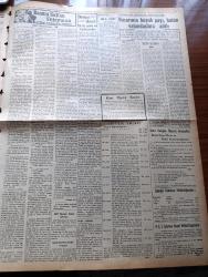 Vatan Gazetesi - 19 Mayıs 1950 - Atatürk'ün Samsun'a Ayak Basmasının 31. Yıldönümü - 19 Mayıs Bayramı - Demokrat Parti'nin Neşrettiği Beyanname - Celal Bayar Cumhurbaşkanlığına Getirilecek - Ahmet Emin Yalman Köşe Yazısı - Af Basın Ve Orman Kanunları Ele Alınıyor - Haşim İşcan Hakkında Tahkikat - Akif'in Evinde Yazan Neyzen Tevfik - Geçmişte Bugün Milli İhtilalin Başladığı Gün Yazan Feridun Fazıl Tülbentçi Yazı Dizisi - Montecarlo Radyosunun Saat Ayarı - Doğu Almanya'da Kurulan Ordu - Halil Özyörük Ve Baha Koldaş Demokrat Parti'ye Kaydolundu - Resimlerle Hadiseler - Kızıl Papaz Helwet Johnson Yumurta Ve Taş Yağmuruna Tutuldu - Kanuni Sultan Süleyman Yazan Feridun Fazıl Tülbentçi Yazı Dizisi - Satılık Emlak İlanı - Kağıtspor Sümerspor'u 4 1 Yendi - Yabancı Basında Demokratik Seçimlerin Manası Üzerine Yazılar - Perihan Altındağ Sözeri'nin Yeni Çıkan Plağı - Şükrü Tunar - Deflavin Bütün Haşaratı Yok Eder - İstanbul Ankara Radyosu Programı
