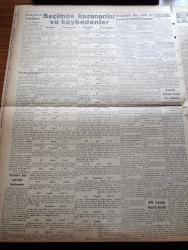Vatan Gazetesi - 17 Mayıs 1950 - Demokrat Parti Yeni Mecliste 434 Milletvekilliği Aldı - Celal Bayar'ın Cumhurbaşkanı Seçilmesi Kuvvetli - Kabineyi Fuat Köprülü Veya Adnan Menderes Kuracak - İsmet İnönü Tebrik Mektubu - CHP Meclise 51 Milletvekili İle Giriyor - İsmet İnönü Malatya'da Seçildi - Demokrat Parti İstanbul'da 27 Milletvekilliği Kazandı - 19 Mayıs Merasimi - Diktatörlükle İdare Edilen Bir Memlekette Muhalefet Kazanamaz - Geçmişte Bugün Yazan Feridun Fazıl Tülbentçi Yazı Dizisi - Yirmibeşinci Saat Yazan C. Virgil Gheorghiu Yazı Dizisi - Bandırma Vapuru Dün Marmara'da Tecrübesi Yapıldı - Boğazı Geçecek Türk Yüzücüsü Şaban Aykut - Lütfi Kırdar İstanbul Belediye Reisi Olacağı Söyleniyor - Profesör Feyyaz Gürsan'ı Öldüren Mehmet Taşkesen İdam Talebi İle Ağırcezaya Verilecek - Seçimde Kazananlar Ve Kaybedenler -  Sunderland Muhtelite Dün 2 1 Galip Geldi - Turgay Şeren - Lefter Küçükandonyadis - Odeon Mağazaları - Çapamarka - Kalsiyum Ve Fosfatlı Tozfatin Zambo - Suzan Yakar Rutkay