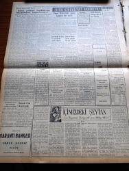 Vatan Gazetesi - 13 Temmuz 1953 - Ahmet Emin Yalman Köşe Yazısı - Komünistler Mütareke İçin Cevap Verecekler - Türkiye Güzeli Ayten Akyol - Long Beach Güzellik Yarışması - Milli Eğitim Bakanı Rıfkı Salim Burçak'ın Demeci - Washington'da Süveyş Kanalı İşi Görüşüldü - Mareşal Bulganin'in De Tevkifi Muhtemel - Millet Partisi Hakkında Yapılan Tahkikat - İçimizdeki Şeytan Yazan Raymond Rodiguet Yazı Dizisi - Şehrimizde Bu Ders Yılı Bir Alman Lisesi Açılacak - Dünya Üniversiteler Servisi Kongresi Dün Açıldı - Amerika'da Bir Cezaevinde İsyan Çıktı - Ses Yıldızımız Leyla Gencer İtalya'ya Gitti - Amerika İsrail'in Kararını Tanımıyor -  Batan Dumlupınar Denizaltısı Hakkında İsveç Basınının Yayını - Yeni Bir Gün Doğacak Yazan Emmanuel Robles Yazı Dizisi - Malenkof'un Hayatı Ve Siyasi Görüşleri - Palma'da Seyrettiğimiz Bir Boğa Güreşi - Gül Müsabakaları Bitti - Modada Dünkü Yelken Yarışları - İstanbul Kapılarında Fethin Büyük Tarihi Romanı Yazan Feridun Fazıl Tülbentçi Yazı Dizisi - Kozhelvası