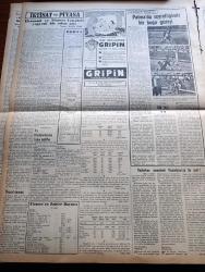 Vatan Gazetesi - 13 Temmuz 1953 - Ahmet Emin Yalman Köşe Yazısı - Komünistler Mütareke İçin Cevap Verecekler - Türkiye Güzeli Ayten Akyol - Long Beach Güzellik Yarışması - Milli Eğitim Bakanı Rıfkı Salim Burçak'ın Demeci - Washington'da Süveyş Kanalı İşi Görüşüldü - Mareşal Bulganin'in De Tevkifi Muhtemel - Millet Partisi Hakkında Yapılan Tahkikat - İçimizdeki Şeytan Yazan Raymond Rodiguet Yazı Dizisi - Şehrimizde Bu Ders Yılı Bir Alman Lisesi Açılacak - Dünya Üniversiteler Servisi Kongresi Dün Açıldı - Amerika'da Bir Cezaevinde İsyan Çıktı - Ses Yıldızımız Leyla Gencer İtalya'ya Gitti - Amerika İsrail'in Kararını Tanımıyor -  Batan Dumlupınar Denizaltısı Hakkında İsveç Basınının Yayını - Yeni Bir Gün Doğacak Yazan Emmanuel Robles Yazı Dizisi - Malenkof'un Hayatı Ve Siyasi Görüşleri - Palma'da Seyrettiğimiz Bir Boğa Güreşi - Gül Müsabakaları Bitti - Modada Dünkü Yelken Yarışları - İstanbul Kapılarında Fethin Büyük Tarihi Romanı Yazan Feridun Fazıl Tülbentçi Yazı Dizisi - Kozhelvası