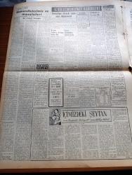Vatan Gazetesi - 16 Temmuz 1953 - Suikastçilere Siper Olanlar Yazan Ahmet Emin Yalman Köşe Yazısı - Millet Partisi Hadisesi Dolayısıyla CHP Dün Bir Tebliğ Neşretti - İran'da Referandum Yapılacak - Prenses Margaret Fotoğraf - Kore'de Komünistler Yeniden Taarruza Geçti - Sovyet Rusya'da Beriacı Memurlar Temizleniyor -  Dün 21 Tasarı Kanunlaştı - Bünyemizi Zehirleyen Siyasi Parazit Millet Partisi Yazan Burhan Apaydın - Londra Canavarı John Christie İdam Edildi - İçimizdeki Şeytan Yazan Raymond Rodiguet Yazı Dizisi - Avrupa Güzellik Müsabakası İstanbul'da Yapılacak - Yunanistan'da Basına Verilen Cezalar Artıyor - Fransa'da Türk Tütünü İle Yapılan Ege Sigarası - İdil Biret İstanbul'da - Varlık Dergisi 20  Yaşında Yazan Oktay Akbal - Yeni Bir Gün Doğacak Yazan Emmanuel Robles Yazı Dizisi -  Mavi Gillette Bıçakları - Gripin - Kamyon Fabrikası Kuruluyor - İktisat Ve Piyasa Hazırlayan Fasih İnal - Odeon Mağazaları - Mc Cormick Harman Mağazaları - Bulmaca - Kodak - İstanbul Ankara İzmir Radyosu