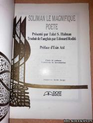 SOLIMAN LE MAGNIFIQUE POETE : TALAT S. HALMAN & EDOUARD RODİTİ / DOST YAYINLARI / FRANSIZCA KİTAP (MUHTEŞEM ŞAİR SÜLEYMAN)