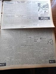 Vatan Gazetesi - 2 Temmuz 1953 - Ahmet Emin Yalman Köşe Yazısı - Raman Tankerine El Kondu - Millet Partisi'ndeki Çöküntü Devam Ediyor - Saidi Kürdi'nin Vatan Gazetesi Aleyhine Açtığı Dava- Tanzim Satışları Devam Ediyor - Denizcilik Bayramı Dün Törenle Kutlandı - Başbakan Adnan MENDERES İstanbul'da - Kadınlar Tekkesi Yazan Refik Halid Karay Yazı Dizisi - İstanbul Mahkemeleri Yazan Mehmet Ali Sebük - Karabük Demir Ve Çelik İşçileri Sendikası Mahkeme Kararıyla Üç Ay Kapatıldı - Türkiye Ve Suriye Yazan Altemur Kılıç - Hoş Memo Karikatür - Vefa Giresun Beşiktaş Takımını Yendi - Tiyatro Musiki Resim Heykel Edebiyat - İstanbul Kapılarında Fethin Büyük Tarihi Romanı Yazan Feridun Fazıl Tülbentçi Yazı Dizisi - Öğretim Eğitim Gençlik Köşesi - Yeni Bir Gün Doğacak Yazan Emmanuel Robles Yazı Dizisi - Gripin - İktisat Ve Piyasa - Borsa - Silahlı Kuvvetler Arası Pentatlon Şampiyonası - Puro Tuvalet Sabunu - Ordulararası Atletizm Müsabakası - İki Güreş Hakemimize Madalya Verilecek - Tunus Veliahtı